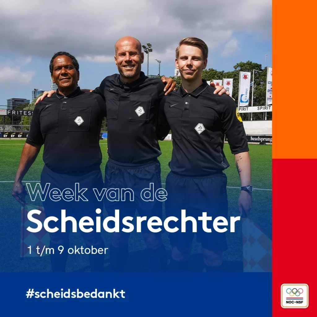 Hey scheids, bedankt!