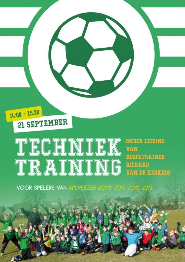 Techniektraining op woensdag 21 september