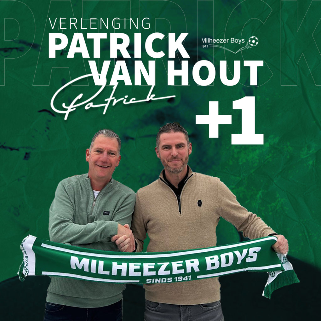 Hoofdtrainer Patrick van Hout verlengt contract bij Milheezer Boys
