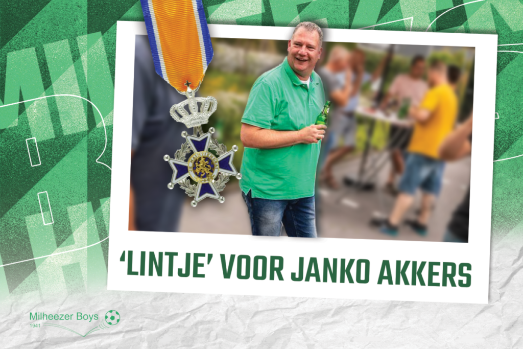 Janko Akkers ontvangt Koninklijke onderscheiding