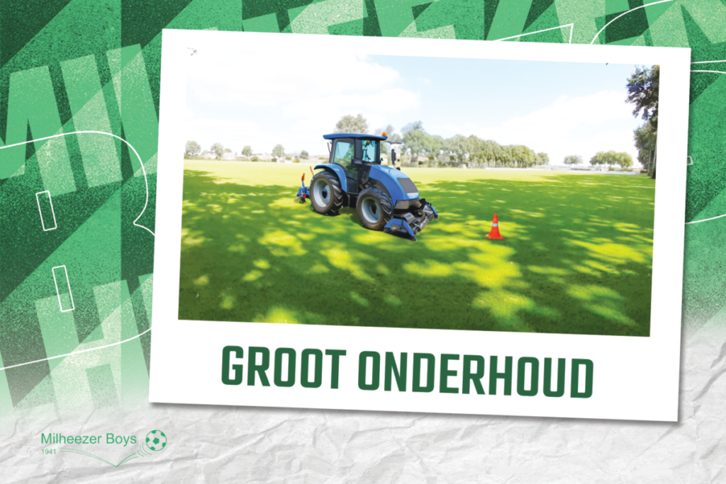 Groot onderhoud aan onze velden